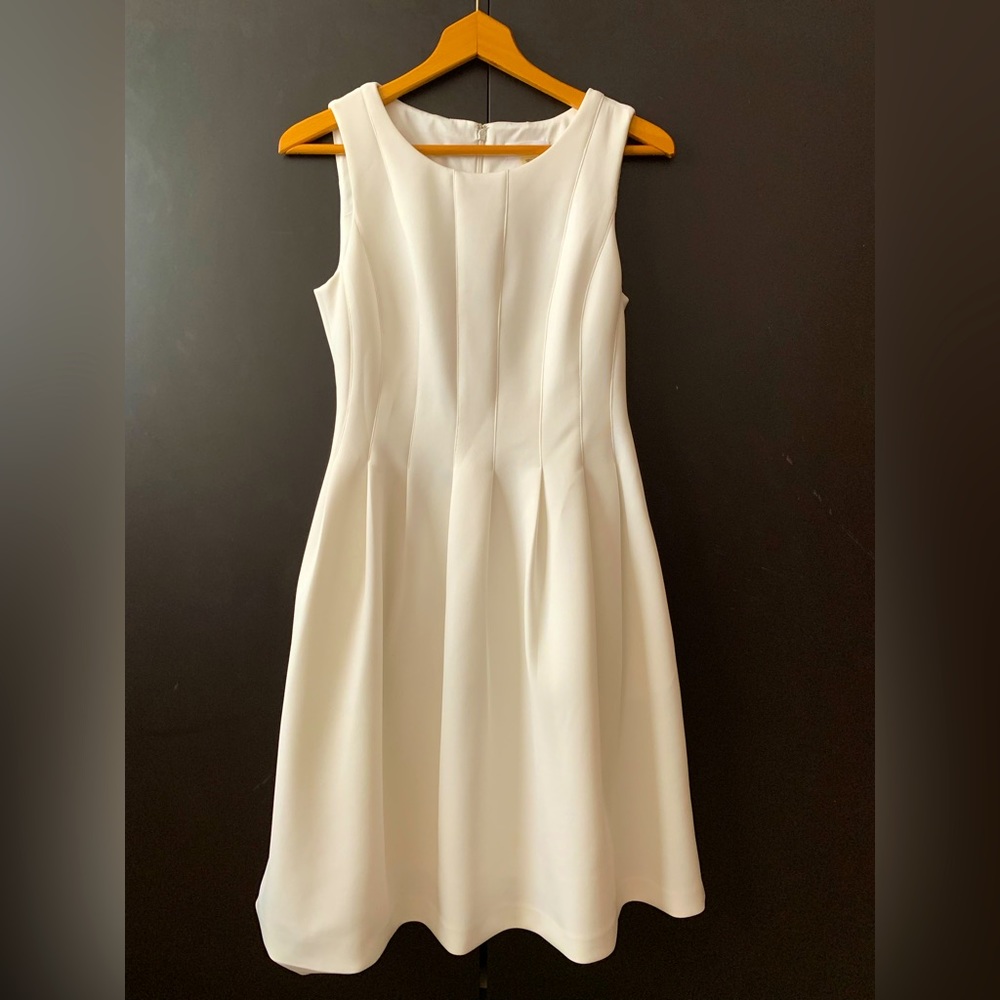 Calvin Klein white pencil dress